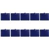 Muka 10 pezzi Porta Badge in pelle PU, Porta Badge verticale orizzontale con 1 finestra ID trasparente e 1 slot per carte di credito