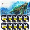 Printing Pleasure 10x Compatibile 91202 Nero su Giallo (12mm x 4m) Plastica Cassetta Nastro per Dymo LetraTag LT-100H, LT-100T, LT-110T, QX 50, XR, XM, 2000, Plus Etichettatrici
