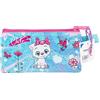 Pryma Astuccio Slim, Double Face, Doppia Zip, Portapenne Slim per Scuola Elementare e Infanzia, 22.5 X 12.5 Cm, 1 Zip, Bimba Ballerina e Gatto