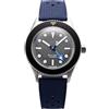 Undone Basecamp Explorer Automatico Titanio Nero Blu Silicone Grigio Orologio Uomo