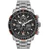 Citizen Orologio da uomo Promaster Air Skyhawk Eco-Drive Super Titanium™, tecnologia atomica, indicatore di riserva di carica, luminoso, cristallo antiriflesso, 45 mm (modello: JY8108-53E), Quadrante