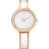 Swarovski Crystalline Orologio Bangle, con Cristalli, Swiss Made, Meccanismo al Quarzo, Impermeabile Fino a 50 m, Placcatura in Tonalità Oro Rosa, 32 x 32 mm, 8 mm, 16,2-19,2 cm, 1,2 cm