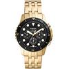 Fossil Orologio Fb-01 Chrono Uomo, movimento cronografo, cassa 42 mm in acciaio inossidabile dorato con bracciale in acciaio inossidabile, FS5836, Tono oro