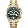 Roamer Orologio da uomo analogico al quarzo cronografo 850837 Monza, Oro/Oro/Verde - 850837 48 75 20, Bracciale