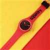Superdry, orologio al quarzo Urban con cinturino in silicone e plastica, colore: rosso (modello: SYG164RB)