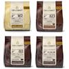 Callebaut 4 x 400g Bundle - Copertura di Cioccolato al Latte, Fondente & Bianco Belga - Finest Belgian Chocolate (Callets) Confezione da 4 x 400g
