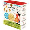 ARMANDO X4 PASTINA ARMANDO L'AFABETO DI SEMOLA DI GRANO DURO DA FILIERA ITALIANA - TRAFILATA AL BRONZO - ZERO RESIDUI DI PESTICIDI E GLIFOSATO (4 X 400gr)