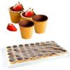 DUE ESSE S.N.C. DI SABATINI ALDO PZ 90 WAFER CHOC 60% PICCOLI BICCHIERI IN CIALDA GLASSATI INTENRAMENTE DI CIOCCOLATO