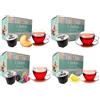 Caffè Vulcanus - Capsule compatibili con macchine Nescafe Dolce Gusto (120 capsule, MIX TE')