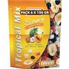 Generico Tropical Mix Snack Momenti di Relax, Cocco, Banana, Uva, Papaya, Ananas, Pack 6 x 150g