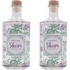RH9 SHORI 2 Bottiglie Passion Fruit e Mango Premium Gin 70 Cl Artiginale Italiano Silver World Gin Awards 2024-4 Premi Internazionali - Gin Artigianali (1400ML)