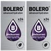 Generico SET 48 BOLERO DA 3 GRAMMI Blackcurrant Preparato istantaneo polvere solubile in bustine Sticks per Bevande con Stevia e Vitamina C e Senza Zucchero ideale per fitness e diete