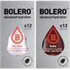 Generico SET 24 BOLERO bustine da 3 grammi 12 Ice Tea Peach Pesca + 12 Kola Preparato istantaneo per Bevande con Stevia e Vitamina C e Senza Zucchero