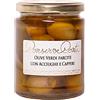 Conserve Conti - Olive verdi farcite con Acciughe e Capperi - 2 vasi da ml. 314/540 g - produzione artigianale siciliana