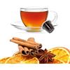 Kickkick Arancia e Cannella Capsule Compatibili Nespresso (10PZ) Made in Italy Tisana alla Cannella e Arancia Naturale Cialde Solubili per Macchina da Caffè Nespresso