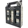 FRANTOIO SAN NICOLA Box Degustazione Olio extravergine EVO, 1 bottiglia italiano da 250ml, 1 olio al limone 100ml, 1 olio Peperoncino 100ml, 1 olio al tartufo 100ml, 1 olio al basilico 100ml