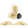 Kickkick Cioccolata Bianca Calda in Capsule Compatibili con A Modo Mio (50 PZ) Bevanda Cremosa al Cioccolato Bianco al Latte in Cialde Aromatizzate per Macchina Caffè Lavazza A Modo Mio