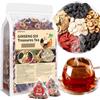 Jgfwat Tè al ginseng dei sei tesori | Tè nutriente e disintossicante per i reni | Tisana naturale cinese al ginseng e datteri rossi | per uomini e donne (250 g/10 g x 25 confezioni)