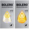 Generico SET 24 BOLERO bustine da 3 grammi 12 ice tea lemon + 12 lemon Limone Preparato istantaneo per Bevande con Stevia e Vitamina C e Senza Zucchero