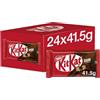 KitKat Kit Kat - Barrette di cioccolato fondente al latte, 4 dita, 24 x 41,5 g