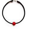 Handmade collana contemporanea geometrica minimalista all'uncinetto