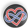 Generic Polyamory Symbol Flag, Bandiera Simbolo Poliamore perno o calamita da frigo LGBT LGBTQ LGBTQI LGBTQIA