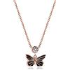 Meissa Collana in argento sterling per le donne Collana di farfalle Dainty Birthstone Collana in oro Collana girocollo impilabile Regali di Natale