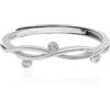 Meissa Anelli Donna Argento 925 Anello infiniti antistress anello donna sottile e impilabile con pietre CZ Fedi nuziali impilabili da donna regolabile