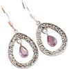 Kanika Jewelry Trove Natural Moonstone Gemstone 925 Sterling Silver Hamsa Earrings