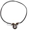 Generic Collana cordino cerato con biscotto pan di stelle