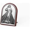 Albalù Bomboniera Sacra Cristo Icona in Argento Laminato 3x4 cm da Appoggio - Bomboniere Comunione Cresima Battesimo Made in Italy