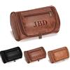 Bleggeit Borsa da toilette in pelle personalizzata per uomini Groomsmen Regali Borsa da viaggio Personalizzata con incisione laser Nome Monogramma Regalo in pelle per lui Marito Padre Papà Kit Dopp in pelle