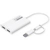 Roline Display Adapter Usb Typ C A - Dual Dp 4k60 St/bu - Adapter - Digital/daten (12.03.3207)