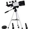 RENYUEH Telescopio astronomico per principianti e adulti, riflettore portatile 150X con treppiede regolabile HD 300/70 mm per osservare il cielo, le stelle, la luna e gli uccelli, il miglior regalo per b