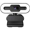 BJdfgE Webcam flessibile for PC portatile Full HD 4K 2K 1080P for computer con microfono e webcam luminosa for streaming live automatico(1080P)