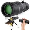 UsmAsk Telescopio Zoomabile con supporto per smartphone e treppiede, monoculare 16x52 aggiornato HD h Power BAK4 Cannocchiale monoculare per birdwatching con visione notturna ridotta per/giro turistico
