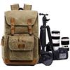 Pingtr Camera Backpack Pingtr - Zaino impermeabile per fotocamera, multifunzione, per fotografia, viaggi e trekking all'aperto, colore: kaki)