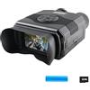 NGBFF Visore Notturno, NV700pro Binocolo for visione notturna a infrarossi NV700 Binocolo for telescopio IR LED NV zoomabile 3.5quot; Display LCD con Micro SD da 32 GB gratuita,per birdwatching, sport all'