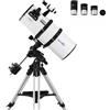 Zoomion Genesis 200/800 EQ-4 Telescopio astronomico riflettente per adulti e adolescenti e principianti di astronomia