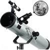 WOWCSXWC Astronomical Telescope for Beginner, 700X76mm Large Aperture HD Zooming Monocular Telescope, Outdoor with Portable Tripod WOWCSXWC