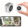 BJdfgE Mini telecamera di sicurezza 6K wireless 2.4G WiFi monitoraggio protezione visione notturna remota sorveglianza casa intelligente nuova(White-No Card)