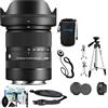 Sigma Obiettivo contemporaneo 18-50mm f2.8 DC DN per Sony E con Sunshine Photo Basic Bundle - 4 anni di garanzia del produttore USA