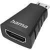 Hama Adattatore HDMI compatto - Spina MINI HDMI per la trasmissione di dati digitali e segnali audio/video (Ultra HD, 4K, eccellente qualità di trasmissione) nero