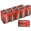 VOLTCRAFT 6LR61 9V batteria a blocco alcalino manganese 550mAh 9V 10pz