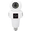 HUSHUI Telecamera di Sicurezza a Lampadina, Telecamera HD WiFi da 4 MP da 2,4 GHz con Rilevamento del Movimento e Rotazione di 360 Gradi, Tecnologia WDR per la Sorveglianza della