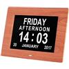 UsmAsk Cornici digitali Sveglia digitale da 8, Orologio da comodino Cornici elettroniche con volume allarme regolabile, Facile da usare, Display a grandi cifre, 12/24 ore - Supporta cornice digitale per sc