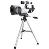 Luocute Telescopio, Telescopio Rifrattore con Apertura da 70 Mm e Lunghezza 300 Mm F per Principianti e Adulti con Lenti Ottiche Completamente Rivestite, Treppiede Leggero Regolabile, 2
