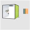 JOJIDE Softbox 3 modalità di luce a colori Lightbox dimmerabile Led Ring Light Box Photo Lighting Studio Shooting Tent Box 6 fondali a colori(30X30cm Green)