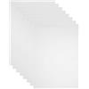 TEHAUX 8 Fogli Rigidi Trasparenti in Pvc 0,3mm per Illuminazione Lightbox, Filtri Gel Colorati per Fotografia e Controllo Luce, Fogli Plastica Filtranti per Progetti Artistici e Studio