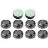 MovilCom Set 10 Batterie a bottone Batteria Alcalino AG3 LR41 247 247B 280-18 280-13 WS4 S13